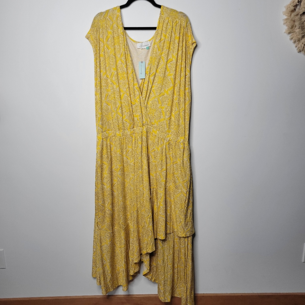 Anthropologie 3x Plus Yellow Dress